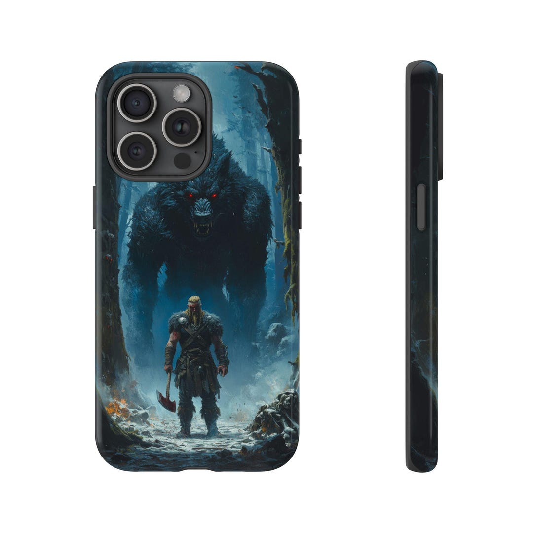 Viking Warrior Giant Werewolf Case, Forest Battle Wolf Cover, Valhalla ...