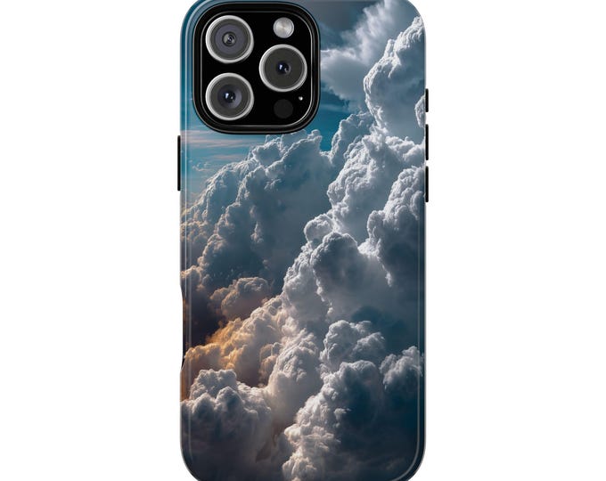 Majestic Clouds Ethereal Sky Nimbus Cloud Phone Case: Tough Cover for iPhone (MagSafe Compatible), Samsung Galaxy, Pixel