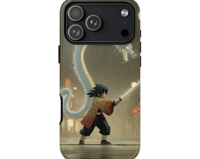 Anime Dragon Warrior Katana Blade Phone Case: iPhone, Galaxy, Pixel - Lifetime Warranty