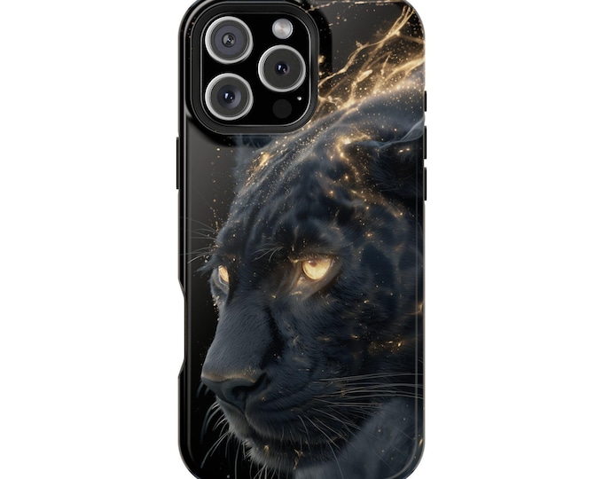 Cosmic Panther Glowing Jaguar Cat Phone Case: iPhone, Galaxy, Pixel - Lifetime Warranty