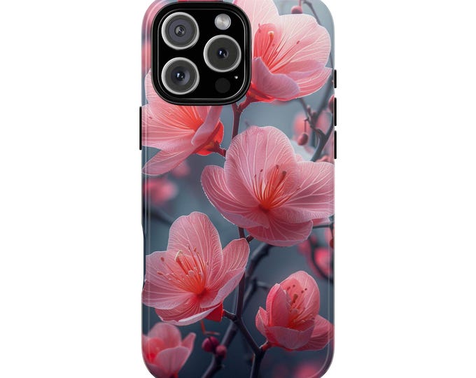 Orchid Bloom Pink Flower Petals Phone Case: iPhone, Galaxy, Pixel - Lifetime Warranty