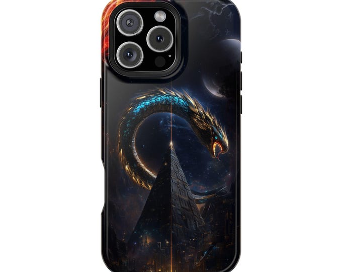 Ancient Serpent Pyramid Sentinel Aztec Snake Phone Case: iPhone, Galaxy, Pixel - Lifetime Warranty