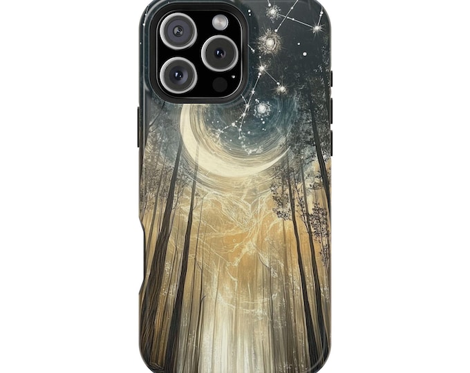 Mystic Constellations Forest Moon Night Phone Case: iPhone, Galaxy, Pixel - Lifetime Warranty