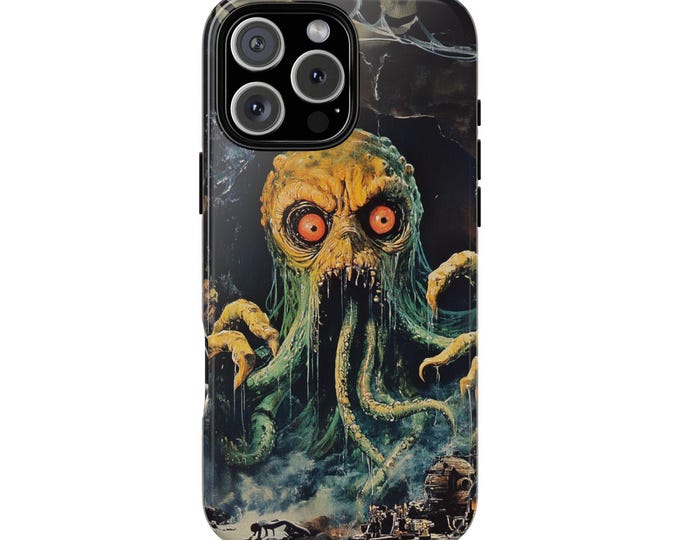 Technicolor Retro Vintage Monster Octopus Phone Case: iPhone, Galaxy, Pixel - Lifetime Warranty