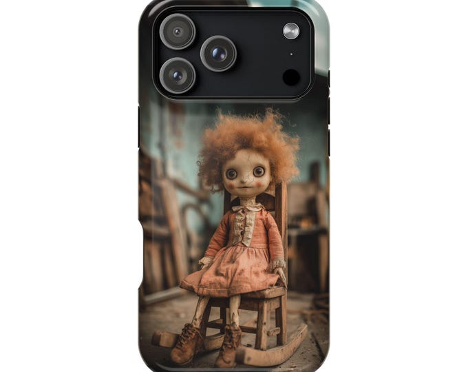 Spooky Doll Eerie Haunted House Phone Case: iPhone, Galaxy, Pixel - Lifetime Warranty