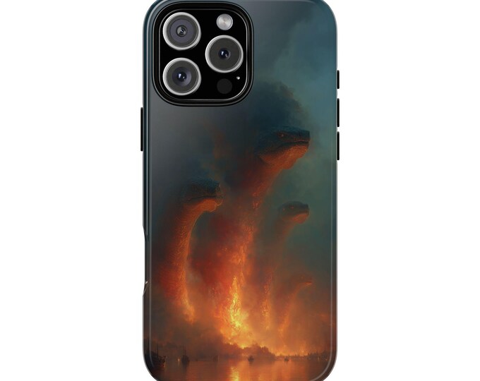 Hydra Dragon Rising Molten Fire Phone Case: iPhone, Galaxy, Pixel - Lifetime Warranty