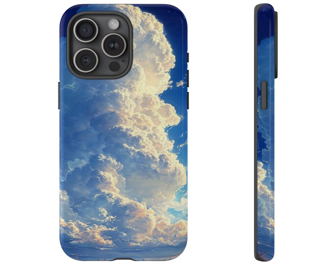 Cumulonimbus Bay Blue Sky Horizon Waters Phone Case: iPhone, Galaxy, Pixel - Lifetime Warranty