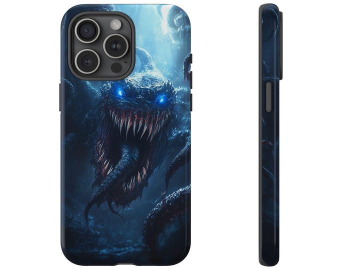 Space Terror Phone Case | iPhone, Samsung Galaxy, Pixel | Outer Space Alien Monster Time Dimension Horror Creature Design Tough Cover