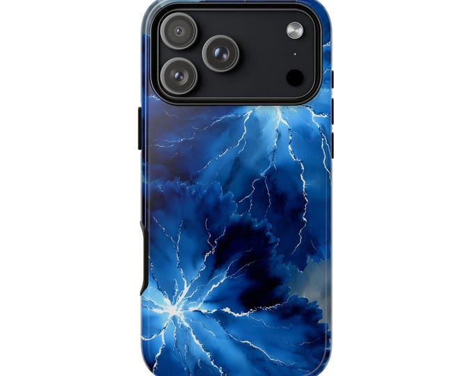 Shibori Electric Indigo Blue Shades Phone Case: iPhone, Galaxy, Pixel - Lifetime Warranty