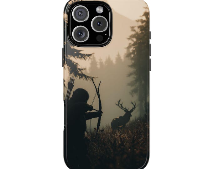 Deer Hunter Bow Hunting Wilderness Phone Case: iPhone, Galaxy, Pixel - Lifetime Warranty