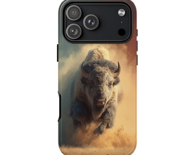 Storm of the Herd Bison Phone Case: iPhone, Galaxy, Pixel - Lifetime Warranty