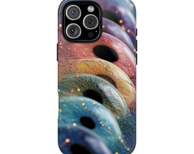 Surreal Colorful Eyes Iris Art Phone Case: iPhone, Galaxy, Pixel - Lifetime Warranty