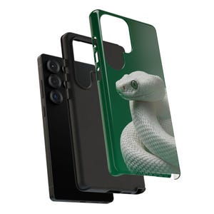 White Python Snake Green Phone Case: iPhone, Galaxy, Pixel - Personalized, MagSafe, Lifetime Warranty imagen 15