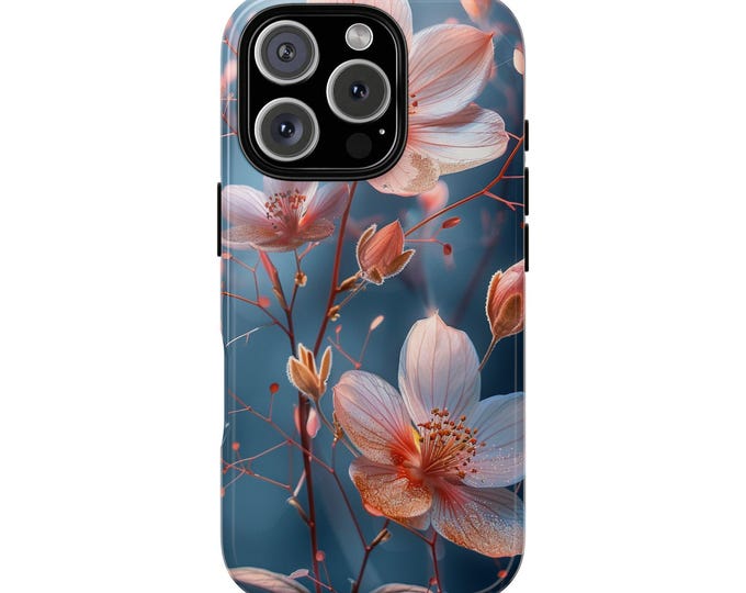 Pink Petal Cascade Flowers | Phone Cover Case for iPhone, Samsung Galaxy, Pixel
