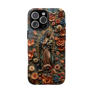 Our Lady Guadalupe Virgin Mary Floral - Phone Cover Case for iPhone | Samsung Galaxy | Pixel