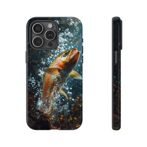 Rainbow Trout Fish River Fishing - Phone Case for iPhone 16 16e 15 14 13 Pro Max | Galaxy S25 S24 | Pixel 9 9a | Wireless Charging