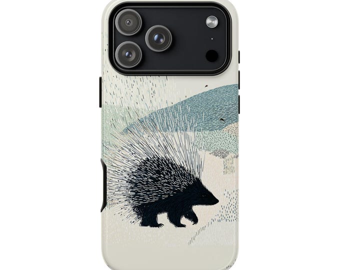 Porcupine Quills Minimalist Phone Case: iPhone, Galaxy, Pixel - Lifetime Warranty