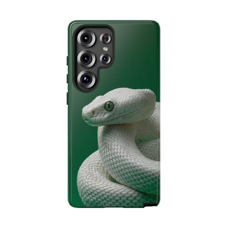 White Python Snake Green Phone Case: iPhone, Galaxy, Pixel - Personalized, MagSafe, Lifetime Warranty imagen 12