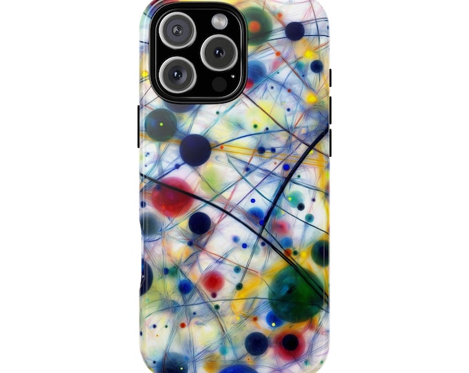 Color Klimt Paint Pattern Circle Art White Phone Case: iPhone, Galaxy, Pixel - Lifetime Warranty