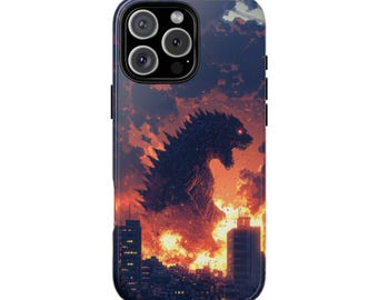 Kaiju Monster City Attack Phone Case: iPhone, Samsung Galaxy, Pixel - MagSafe Wireless