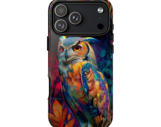Ethereal Owl Abstract Phone Case for iPhone, Galaxy, Pixel – Lifetime Warranty