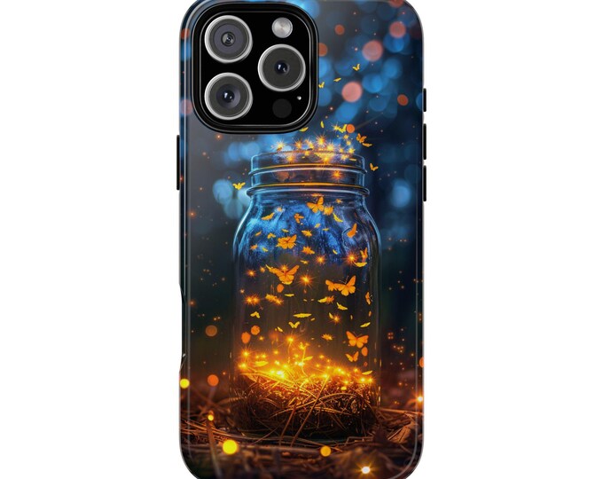 Glowing Fireflies Jar Lightning Bug Phone Case: iPhone, Galaxy, Pixel - Lifetime Warranty