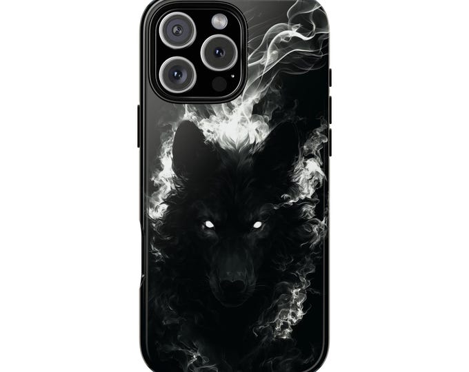 Shadow Wolf Smoke Mist Glow Dark Wolves Phone Case - iPhone 17 Pro Max 16 15 14 13 12 11, Samsung Galaxy S25 Ultra S24 S23 S22, Google Pixel