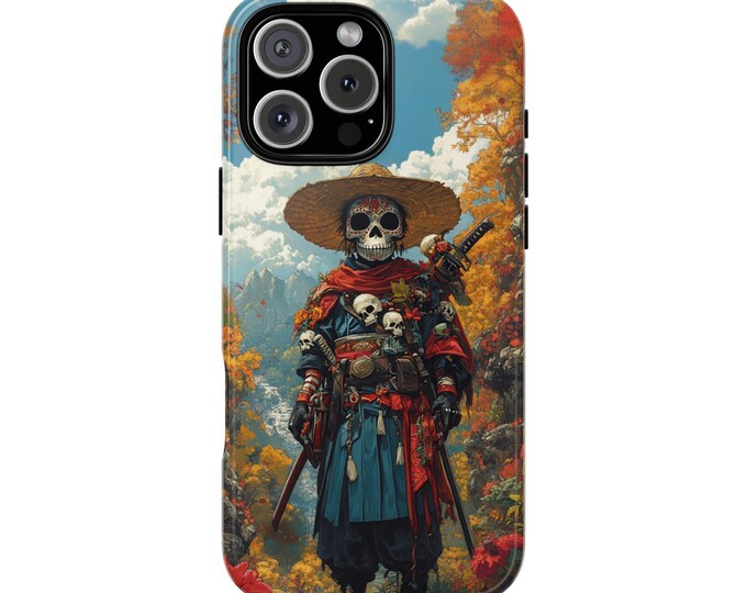 Samurai Armor Mexican Skull Warrior Dia De Los Muertos Anime - Case for iPhone, Samsung Galaxy, Google Pixel