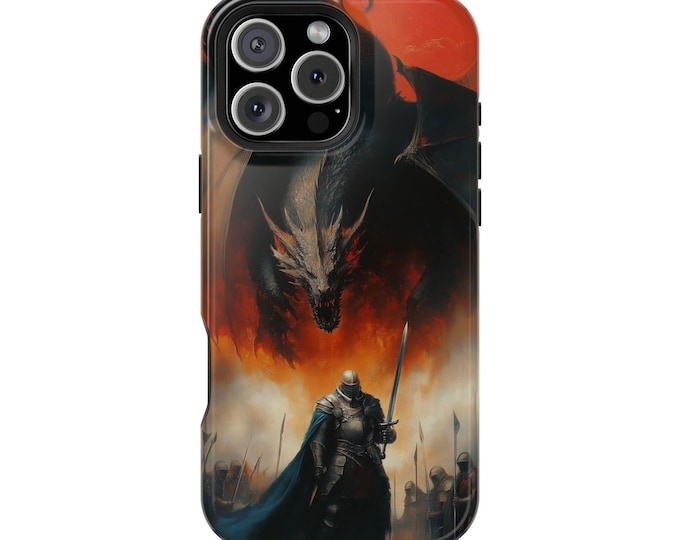 Vorthalix the Great Dragon Armored Knights Phone Case: iPhone, Galaxy, Pixel - Lifetime Warranty