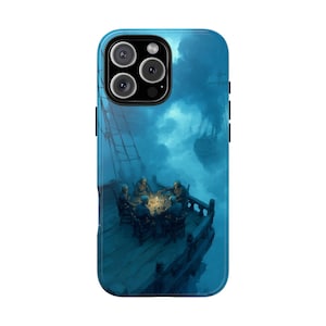 Pirate Ship Skeleton Crew Card Game - Phone Case for iPhone 16 16e 15 14 13 12 11 Pro Max Samsung Galaxy S25 S24 S23 S22 Pixel 9 9a