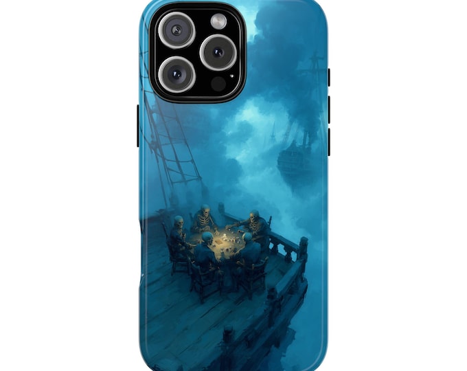 Pirate Ship Skeleton Crew Card Game Phone Case: iPhone, Galaxy, Pixel - Lifetime Warranty