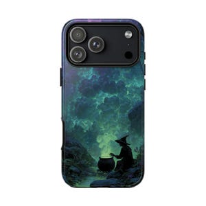 Witch Brewing Potion Fantasy Forest Phone Case: iPhone | Samsung Galaxy | Google Pixel
