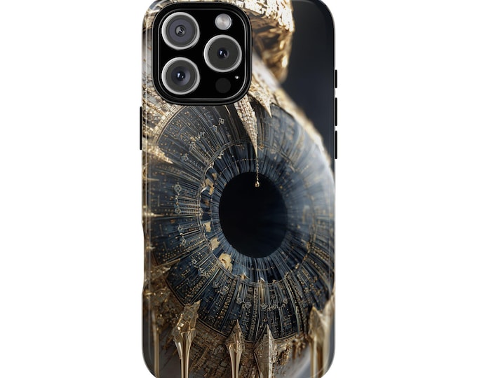 Gold Eye Abstract Iris Phone Case: iPhone, Galaxy, Pixel - Lifetime Warranty