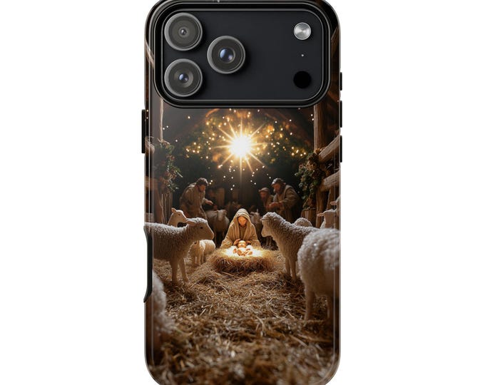 Nativity Jesus Christ Birth Manger Phone Case: iPhone, Samsung Galaxy, Google Pixel
