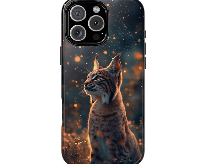 Lynx Cat Majestic Cat Forest Twilight Phone Case: iPhone, Galaxy, Pixel - Lifetime Warranty