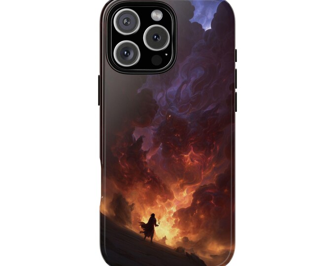 Fire Realm Shadow Monster Rift Phone Case: iPhone, Galaxy, Pixel - Lifetime Warranty