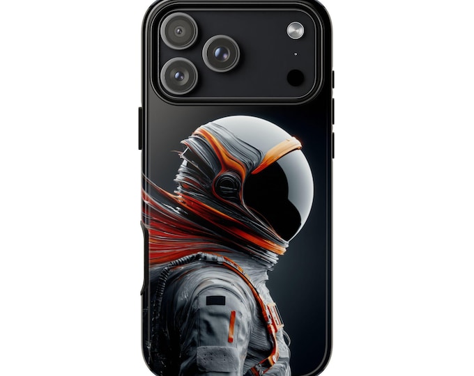 Timeless Astronaut Orange Wave Liquid Phone Case: iPhone, Galaxy, Pixel - Lifetime Warranty