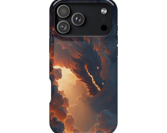 Dragon Flame Smoke Clouds Phone Case for iPhone | Samsung Galaxy | Google Pixel