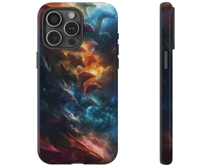 Celestial Dragons Nebula Wyverns Phone Case: iPhone, Galaxy, Pixel - Lifetime Warranty