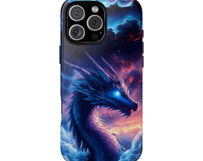 Skyward Serpent Dragon Azure Drake Phone Case: iPhone, Galaxy, Pixel - Lifetime Warranty