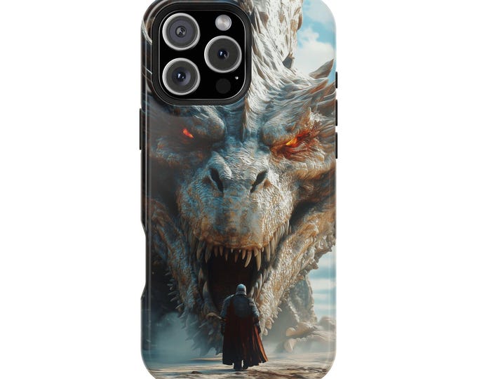 Epic Dragon Rider Knight Phone Case: iPhone, Galaxy, Pixel - Lifetime Warranty
