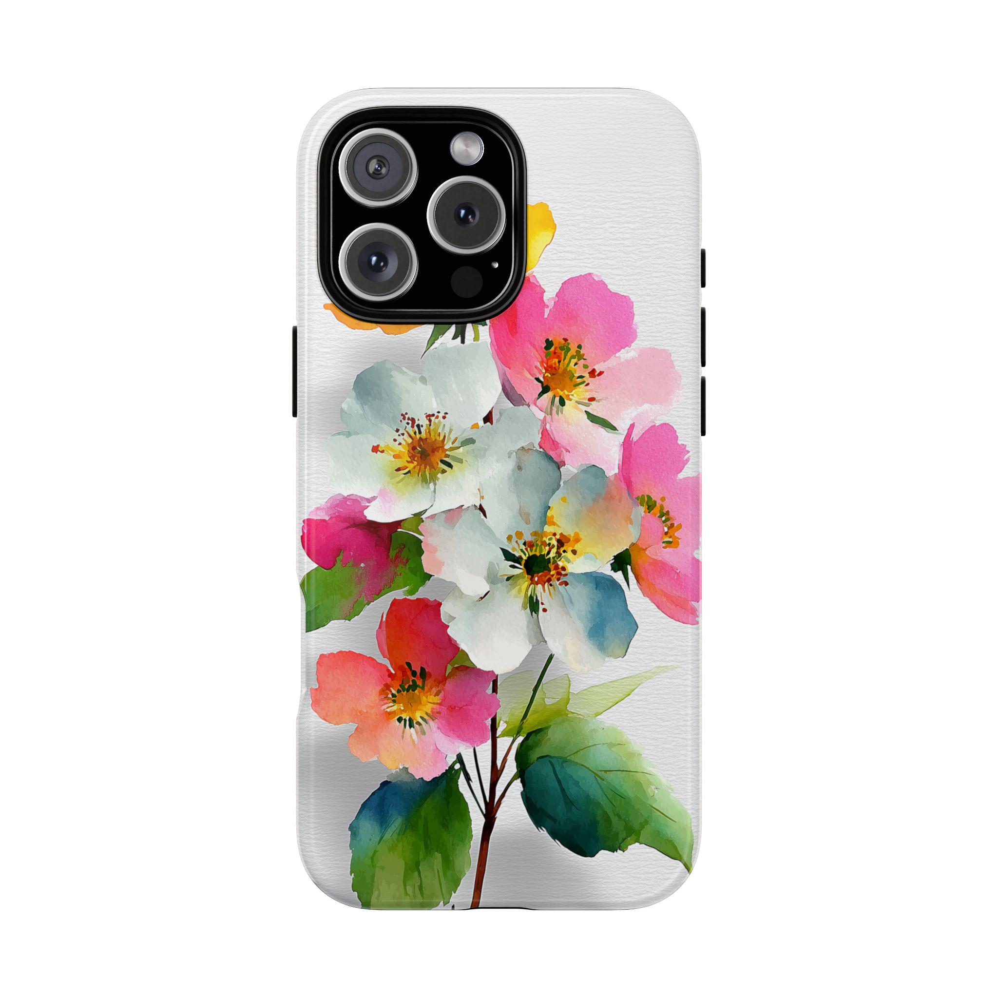 Spring Bloom Petals Dream Flowers Phone Case - iPhone 17 Air 16 16e 15 14 13 12 11 Pro Max Samsung Galaxy S25 S24 Pixel 9a