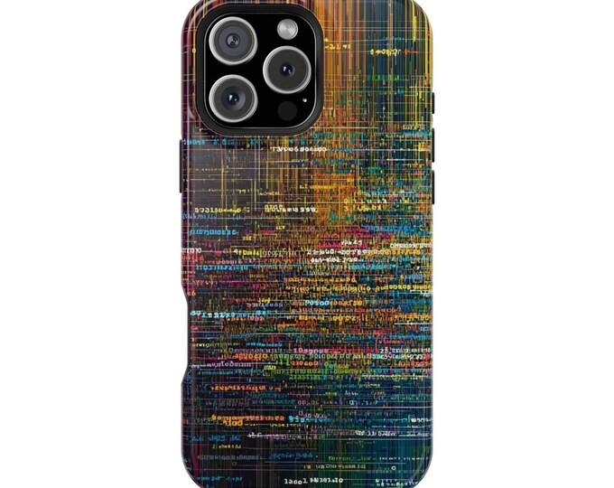 Paint Coding Abstract Codework Art Phone Case: iPhone, Galaxy, Pixel - Lifetime Warranty