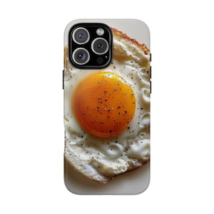 Fried Egg Sunny Side Up Breakfast Eggs - Phone Case for iPhone 16 16e 15 14 13 Pro Max | Galaxy S25 S24 | Pixel 9 9a | Wireless Charging