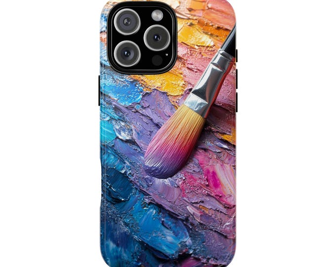 Colorful Paint Thin Brushed Pastel Phone Case: iPhone, Galaxy, Pixel - Lifetime Warranty