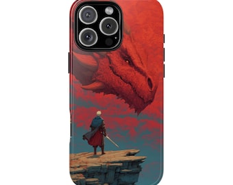 Blood Red Dragon Wyrm Viking Warrior Phone Case for iPhone | Samsung Galaxy | Google Pixel