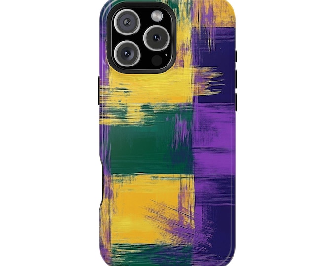 Purple Green Yellow Artistic Gradient Phone Case: iPhone, Galaxy, Pixel - Lifetime Warranty