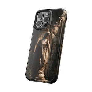 Virgin Mary Sun Sculpture - Phone Case for iPhone 16 16e 15 14 13 Pro Max | Galaxy S25 S24 | Pixel 9 9a | Wireless Charging