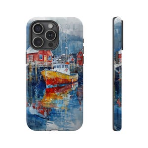 Fishing Boat Fisherman Wharf - Phone Case for iPhone 16 16e 15 14 13 Pro Max | Galaxy S25 S24 | Pixel 9 9a | Wireless Charging