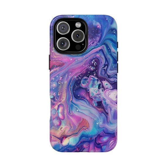 Cotton Candy Abstract Purple Pink Hydro Dipped Phone Case iPhone 17 Pro  Max 16 15 14 13 12 11, Samsung Galaxy S25 S24 S23 S22, Pixel